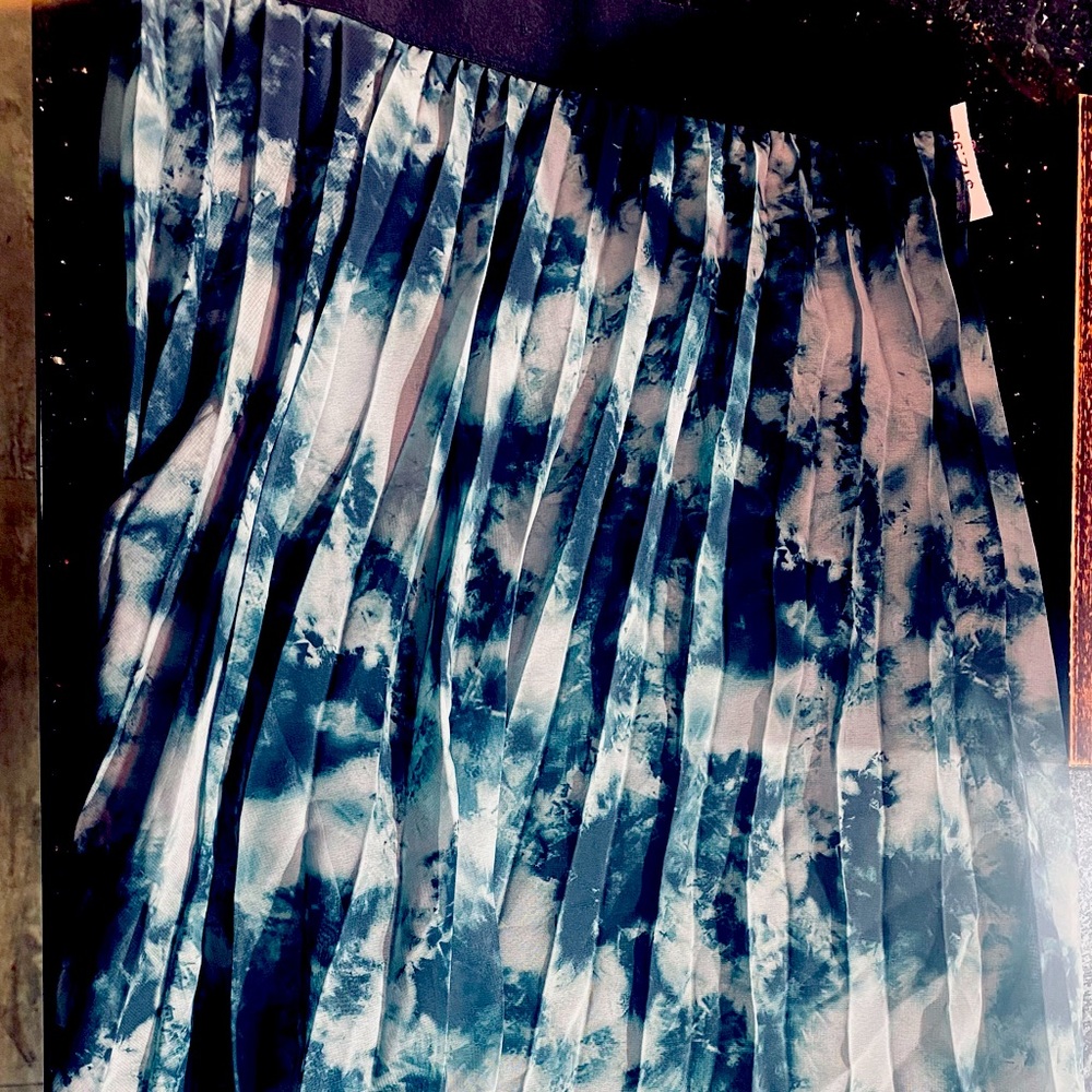 Green Tiedye Skirt Medium